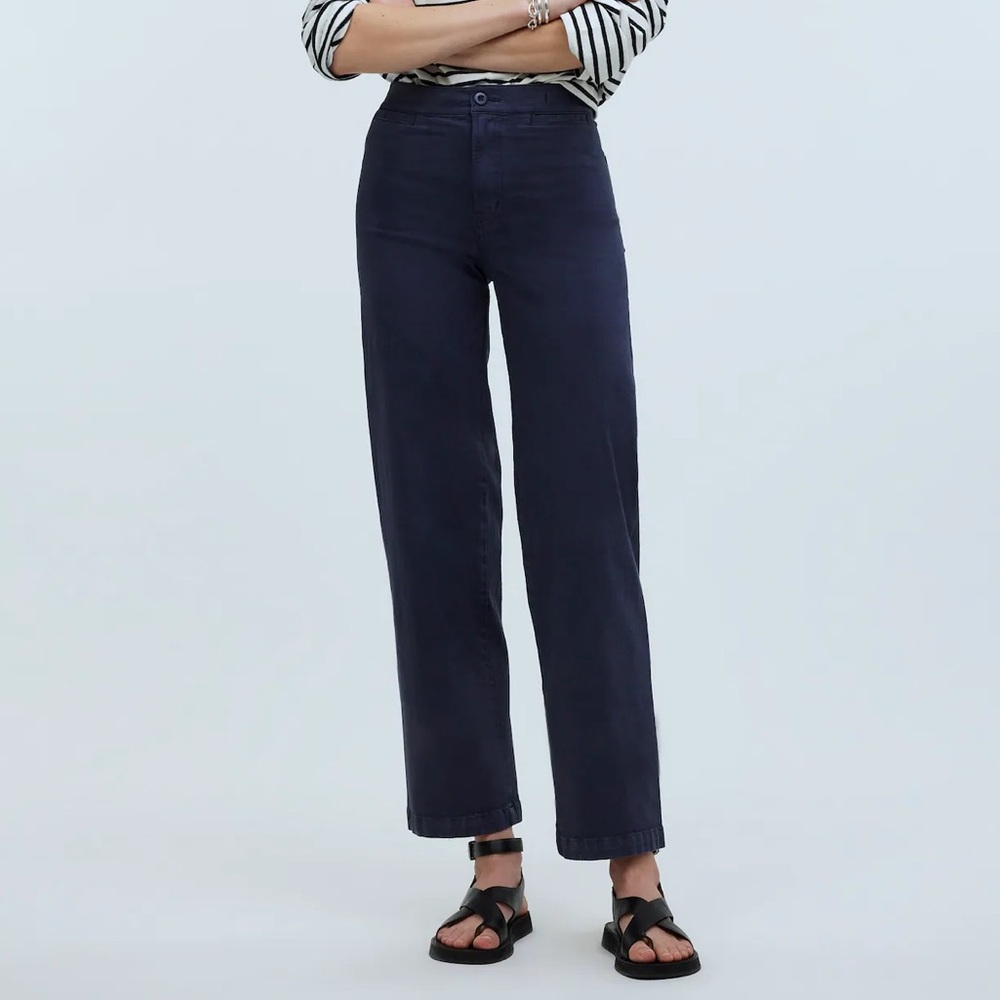Madewell Emmet Wide Leg Crop Pants Ink